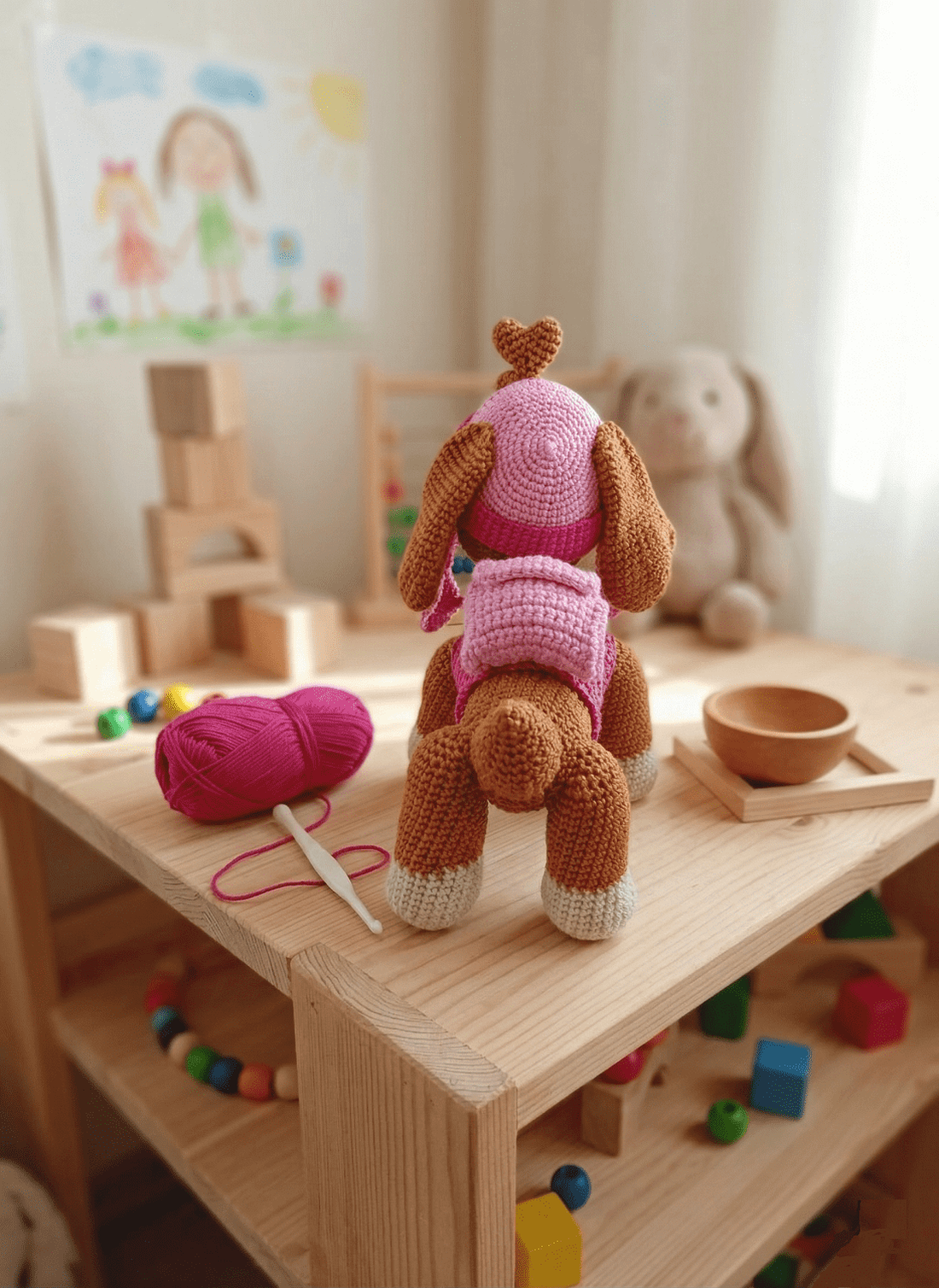 Paw Patrol-Skye croșetat figura - jucării și echipamente pentru copii - plușuri - personaje de basm din pluș - Artynos.ro