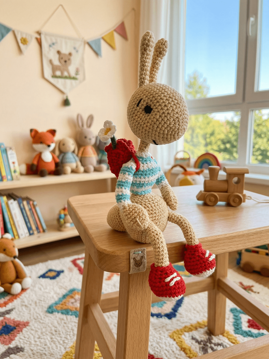 Knight băiatul furnică croșetat - jucării și echipamente pentru copii - plușuri - personaje de basm din pluș - Artynos.ro