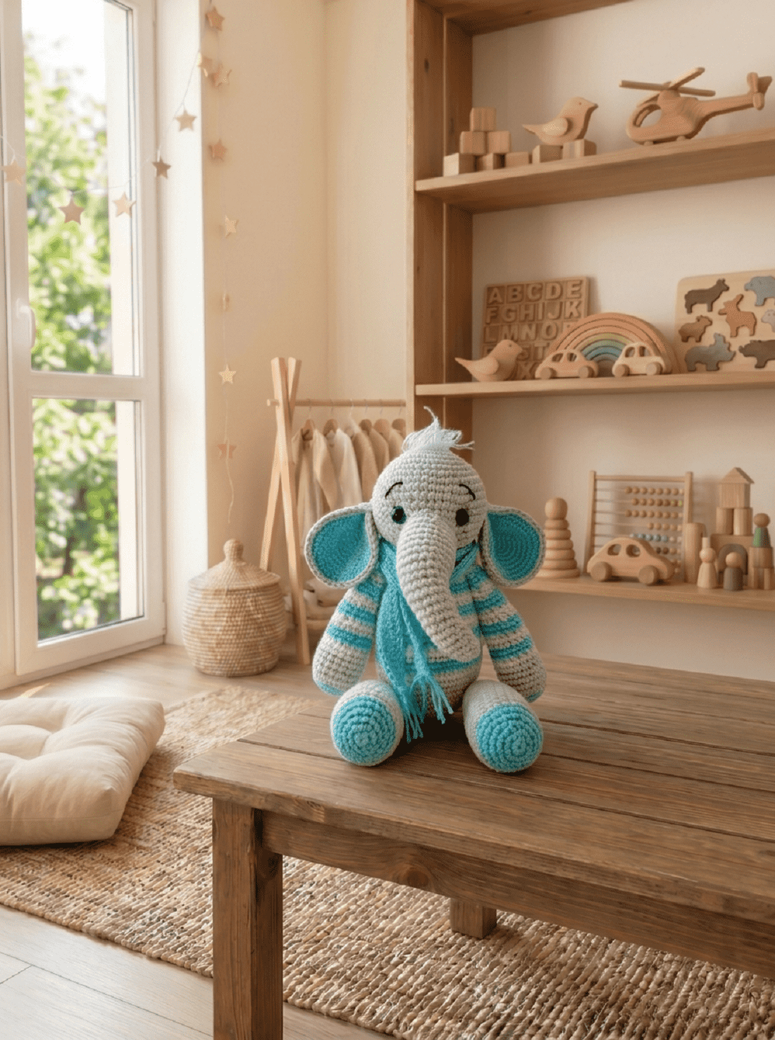 Strawberry elefantul croșetat - jucării și echipamente pentru copii - plușuri - elefant de pluș - Artynos.ro