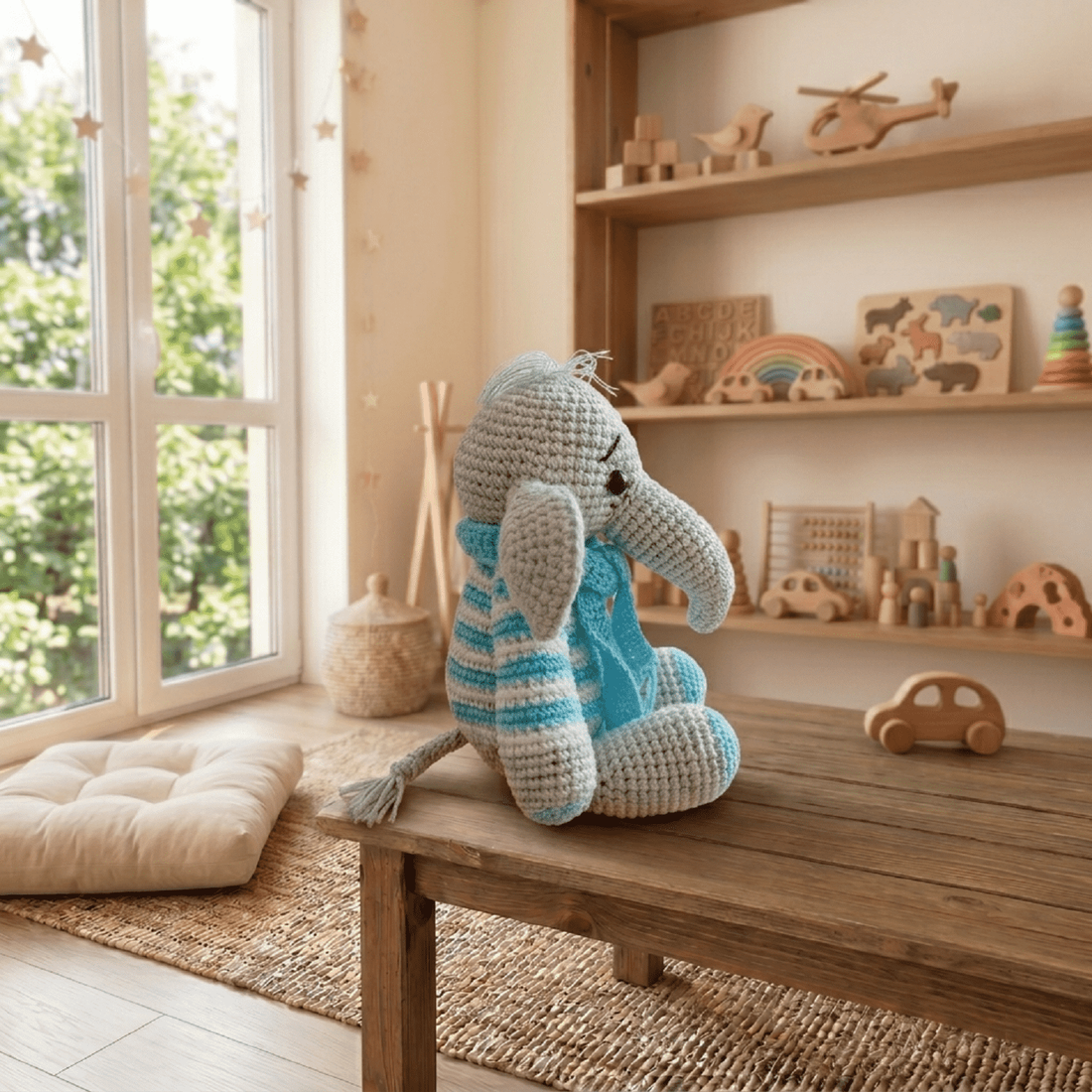Strawberry elefantul croșetat - jucării și echipamente pentru copii - plușuri - elefant de pluș - Artynos.ro