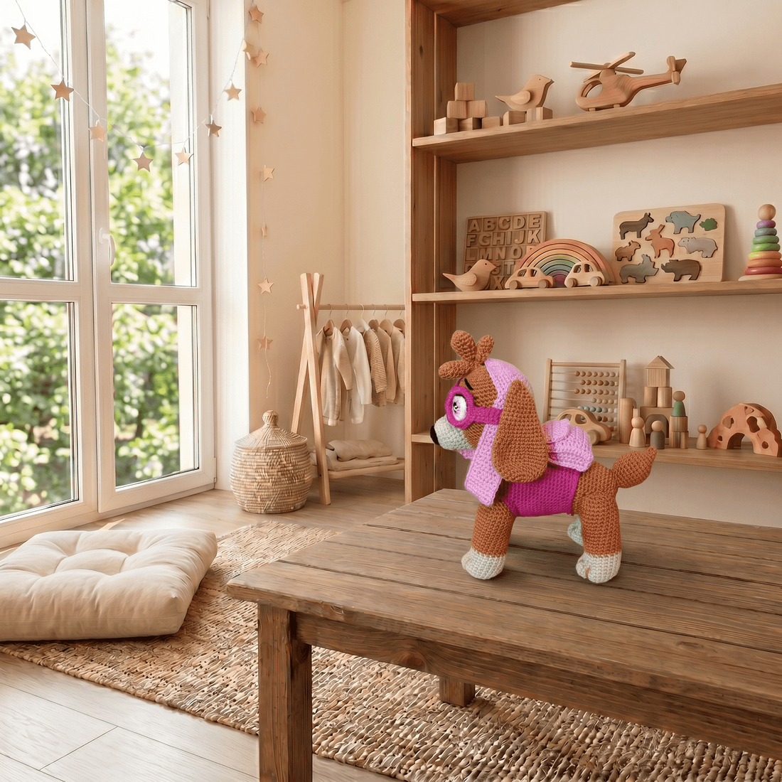 Paw Patrol-Skye croșetat figura - jucării și echipamente pentru copii - plușuri - personaje de basm din pluș - Artynos.ro