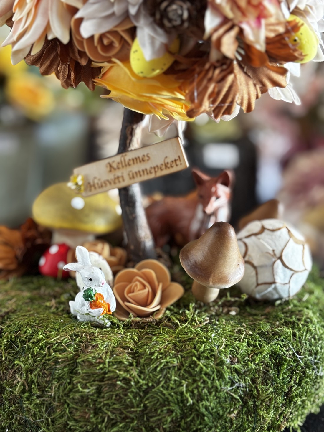 Decorațiuni de masă pentru Paște  - decor de sărbători - decorațiuni de paște - decor masă de paște - Artynos.ro