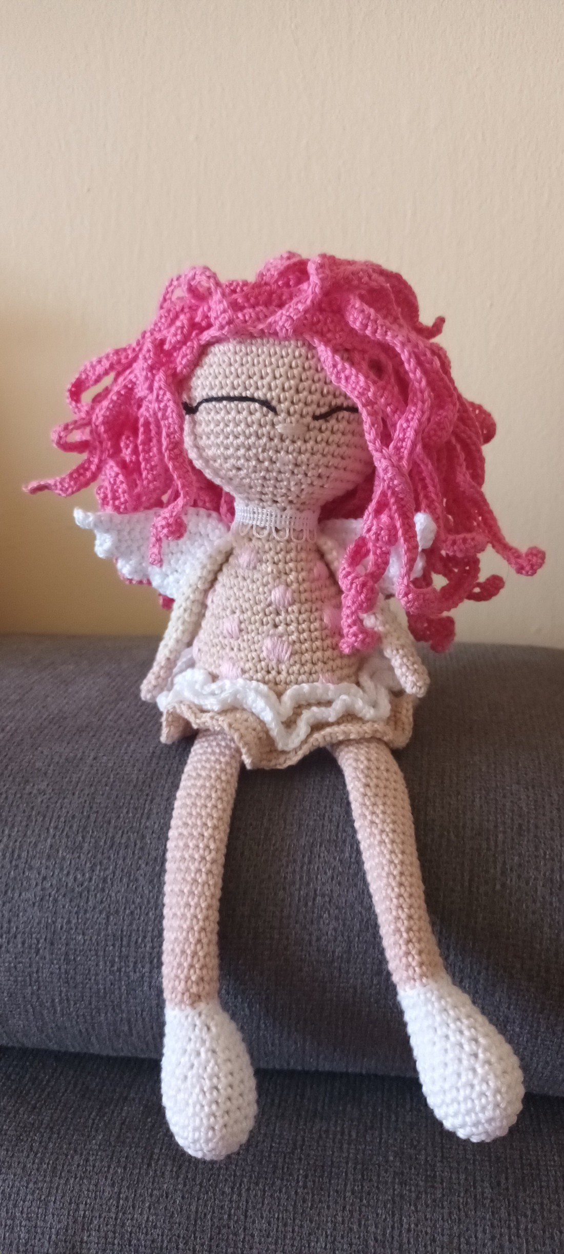 Îngerul păzitor - jucării și echipamente pentru copii - plușuri - păpușă croșetată, păpușă de pluș - Artynos.ro