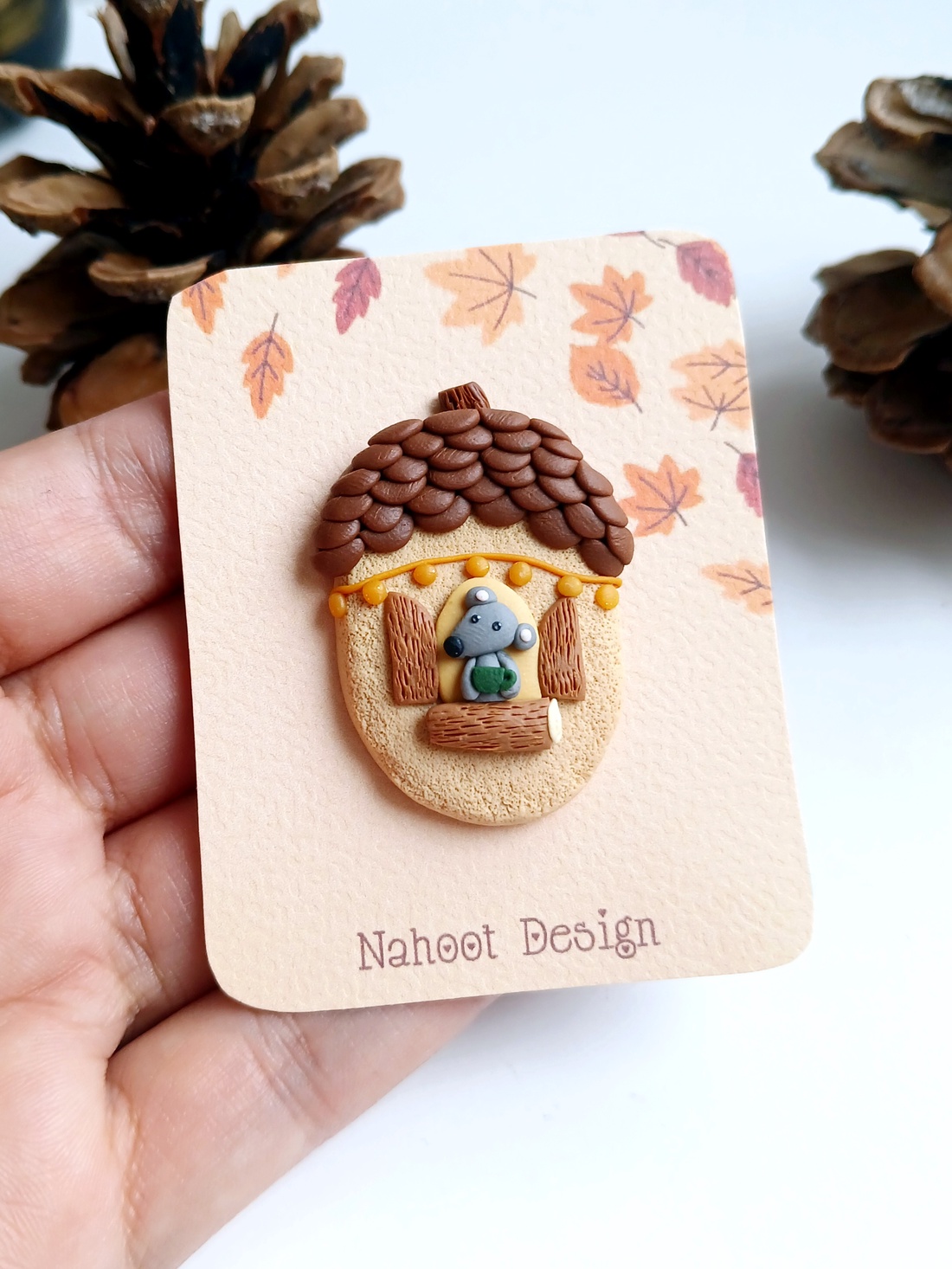 Brosa Toamna - bijuterii - broșă, insigne - insigne - Artynos.ro