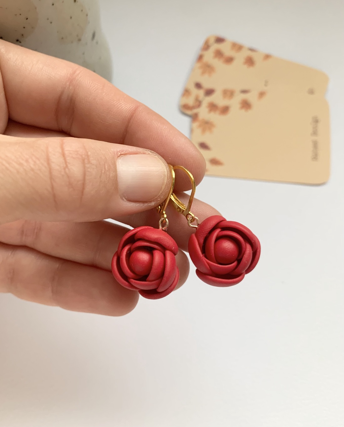 Cercei Roses - bijuterii - cercei - cercei agățați - Artynos.ro
