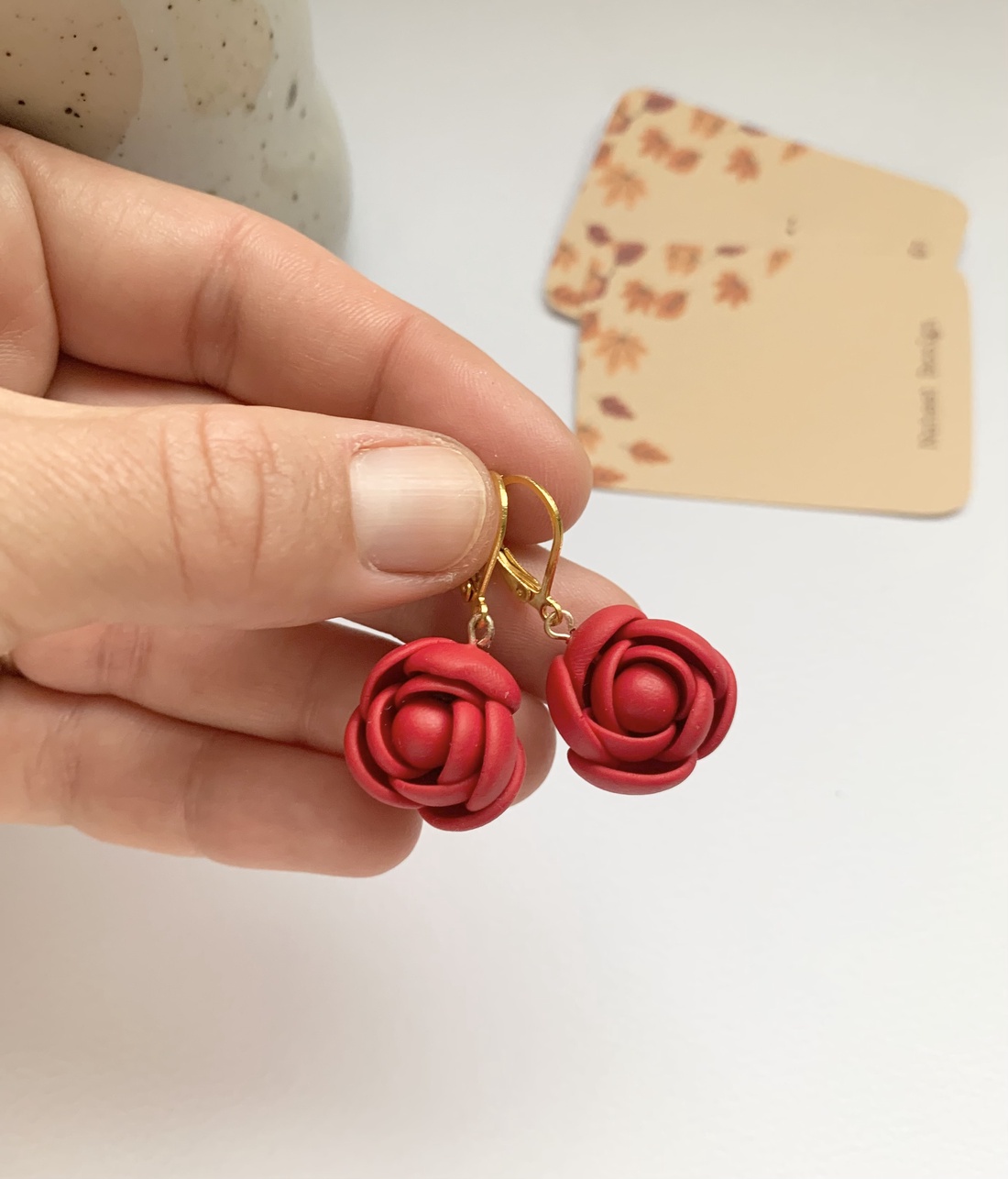 Cercei Roses - bijuterii - cercei - cercei agățați - Artynos.ro