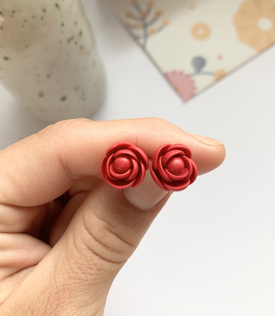 Cercei Little Roses - bijuterii - cercei - cercei agățați - Artynos.ro