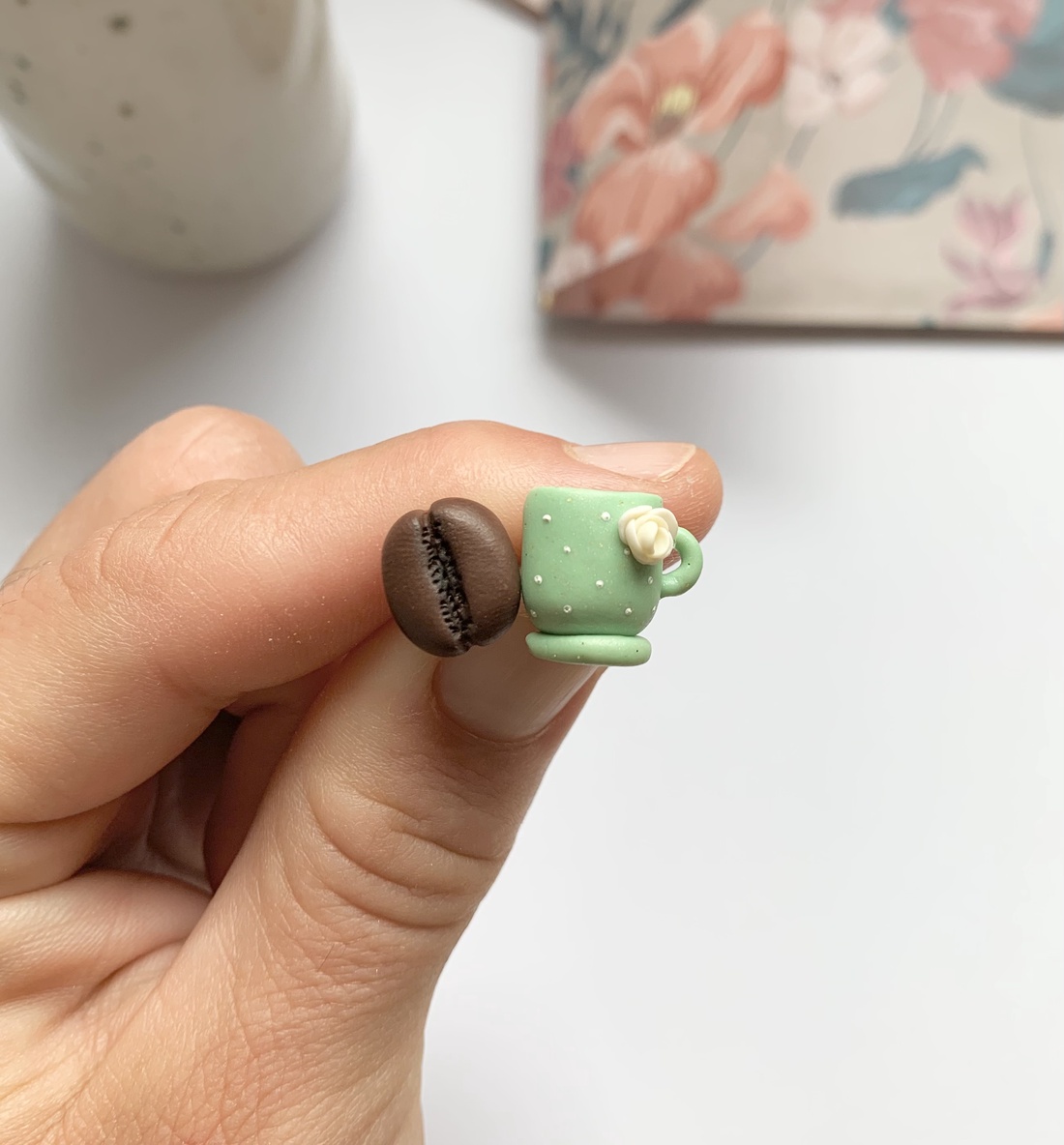 Cercei Coffee Lover - bijuterii - cercei - cercei cu figurine - Artynos.ro