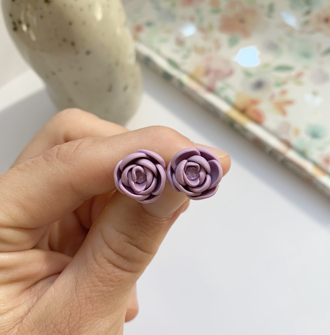 Cercei Purple Flowers - bijuterii - cercei cu figurine - Artynos.ro Cercei Purple Flowers - bijuterii - cercei cu figurine - Artynos.ro