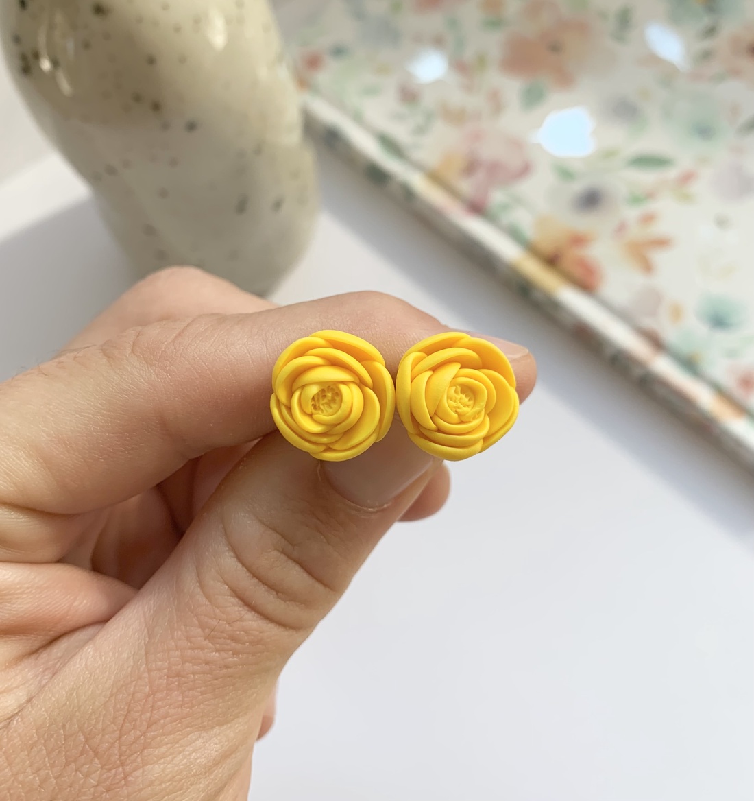 Cercei Yellow Flowers - bijuterii - cercei cu figurine - Artynos.ro Cercei Yellow Flowers - bijuterii - cercei cu figurine - Artynos.ro