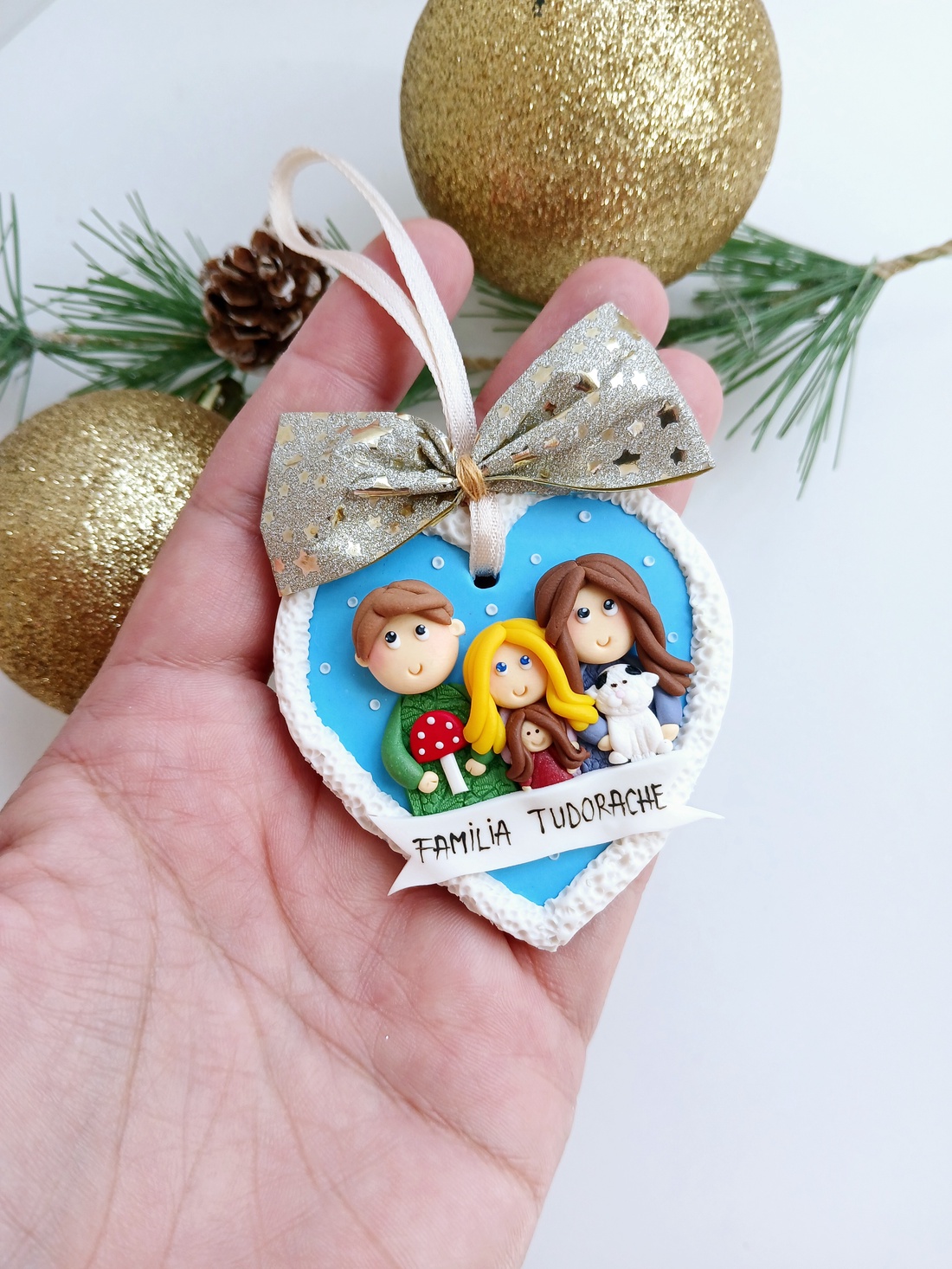 Decorațiune personalizată - crăciun - cadouri de moș crăciun - cadouri de moș crăciun - Artynos.ro