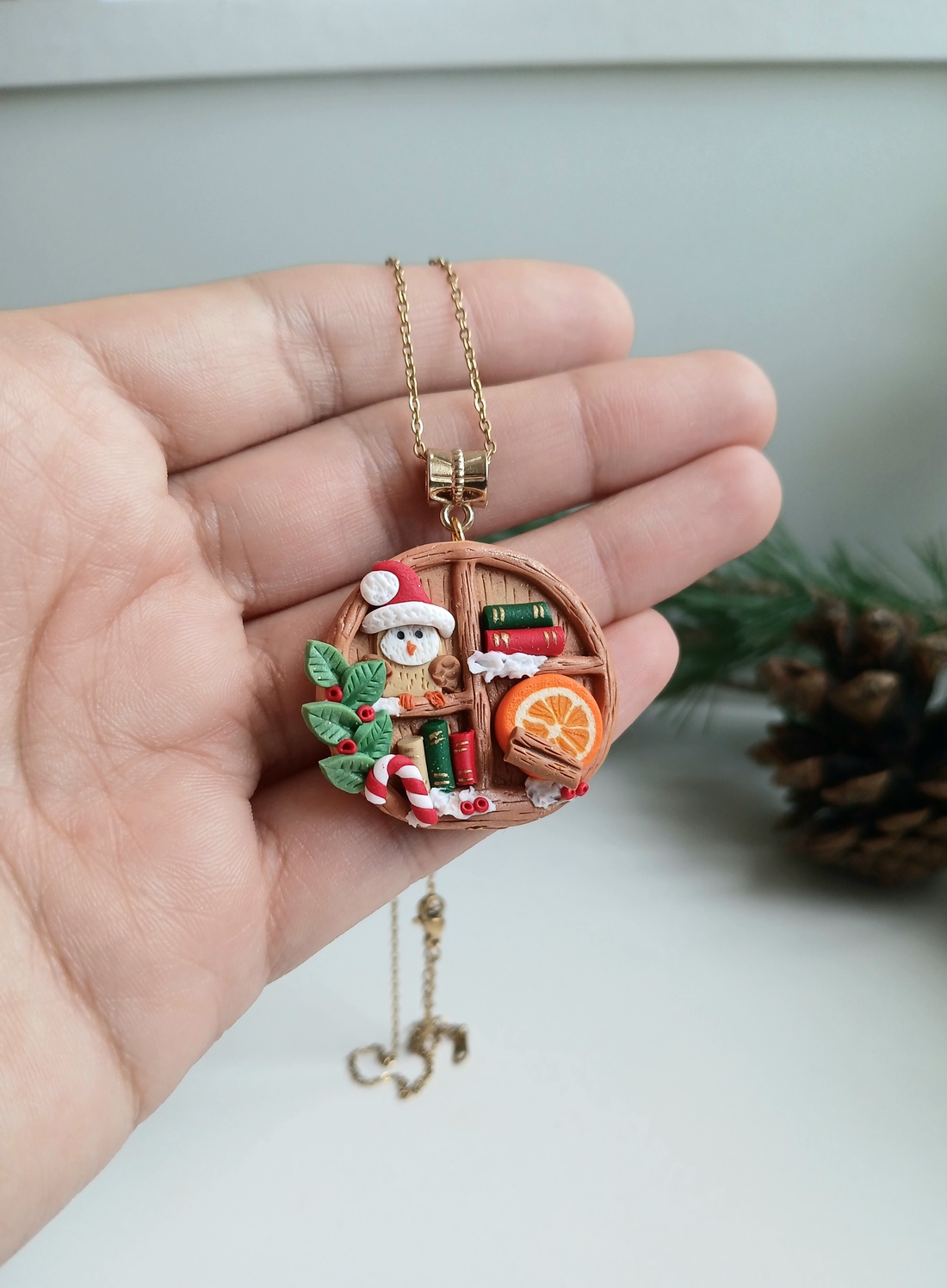 Colier Craciun - crăciun - cadouri de moș crăciun - cadouri de moș crăciun - Artynos.ro