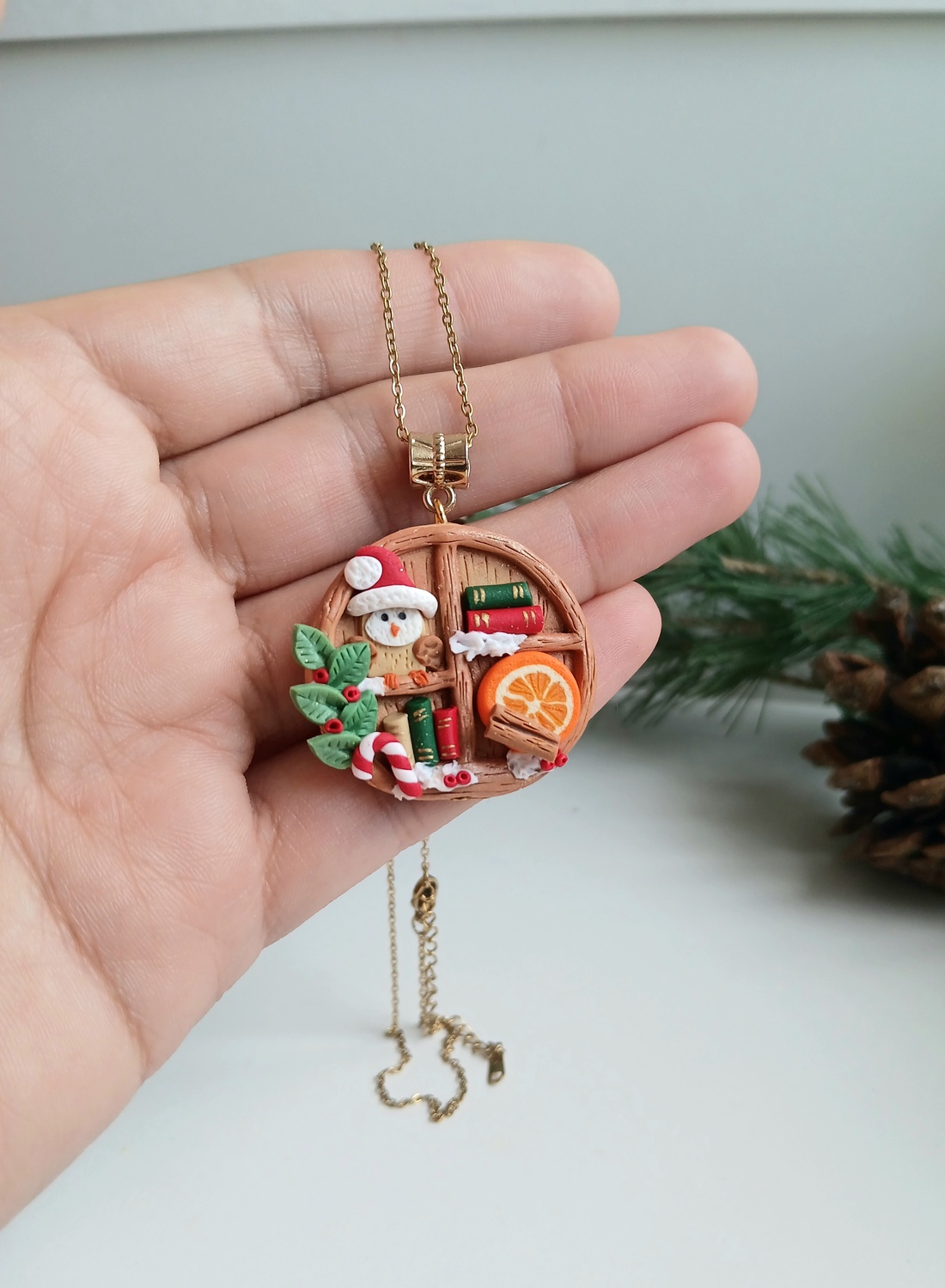 Colier Craciun - crăciun - cadouri de moș crăciun - cadouri de moș crăciun - Artynos.ro