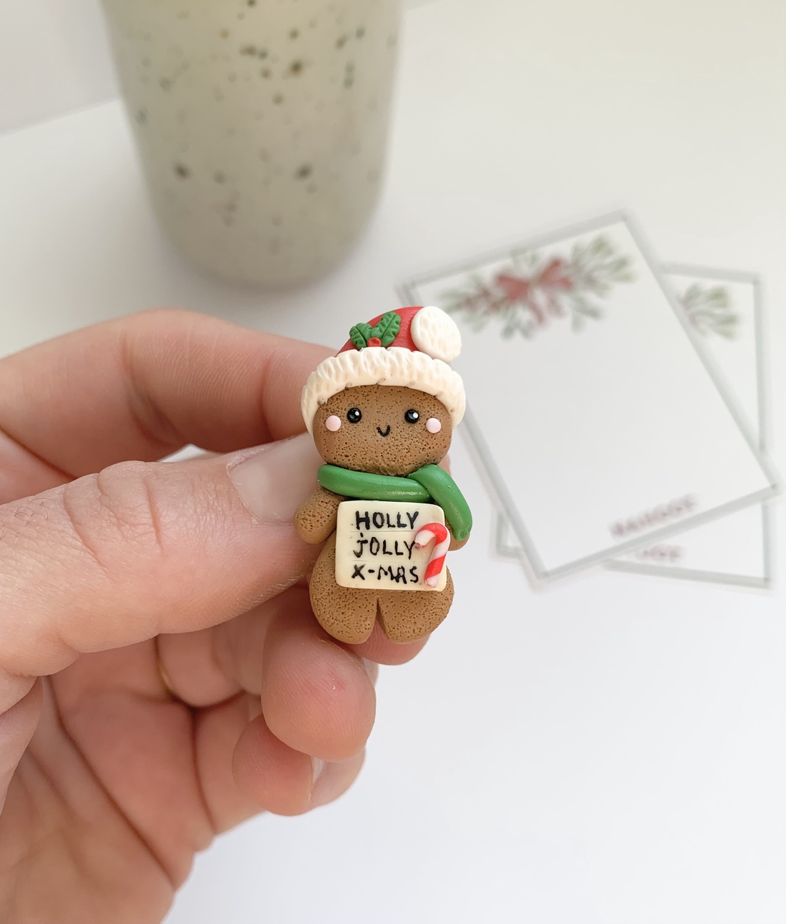 Brosa Om de turta dulce - crăciun - cadouri de moș crăciun - cadouri de moș crăciun - Artynos.ro