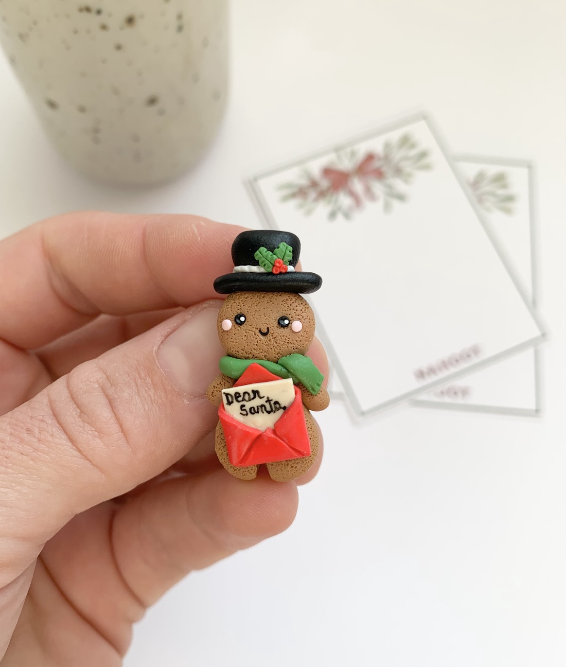 Brosa Om de turta dulce - crăciun - cadouri de moș crăciun - cadouri de moș crăciun - Artynos.ro