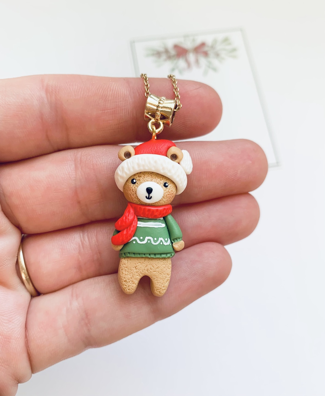 Colier Winter Bear - crăciun - cadouri de moș crăciun - cadouri de moș crăciun - Artynos.ro