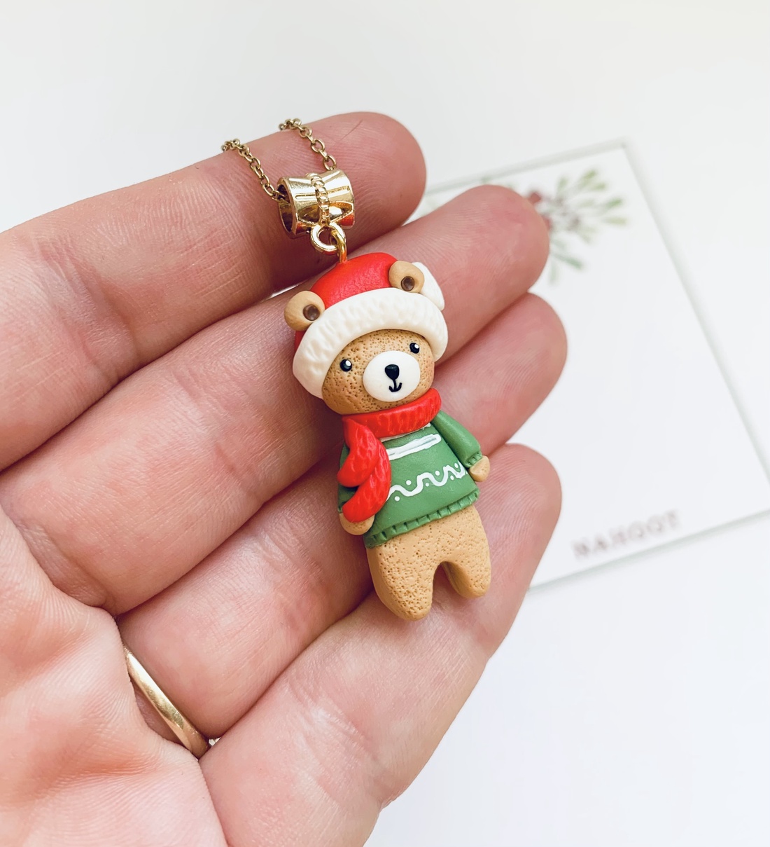 Colier Winter Bear - crăciun - cadouri de moș crăciun - cadouri de moș crăciun - Artynos.ro