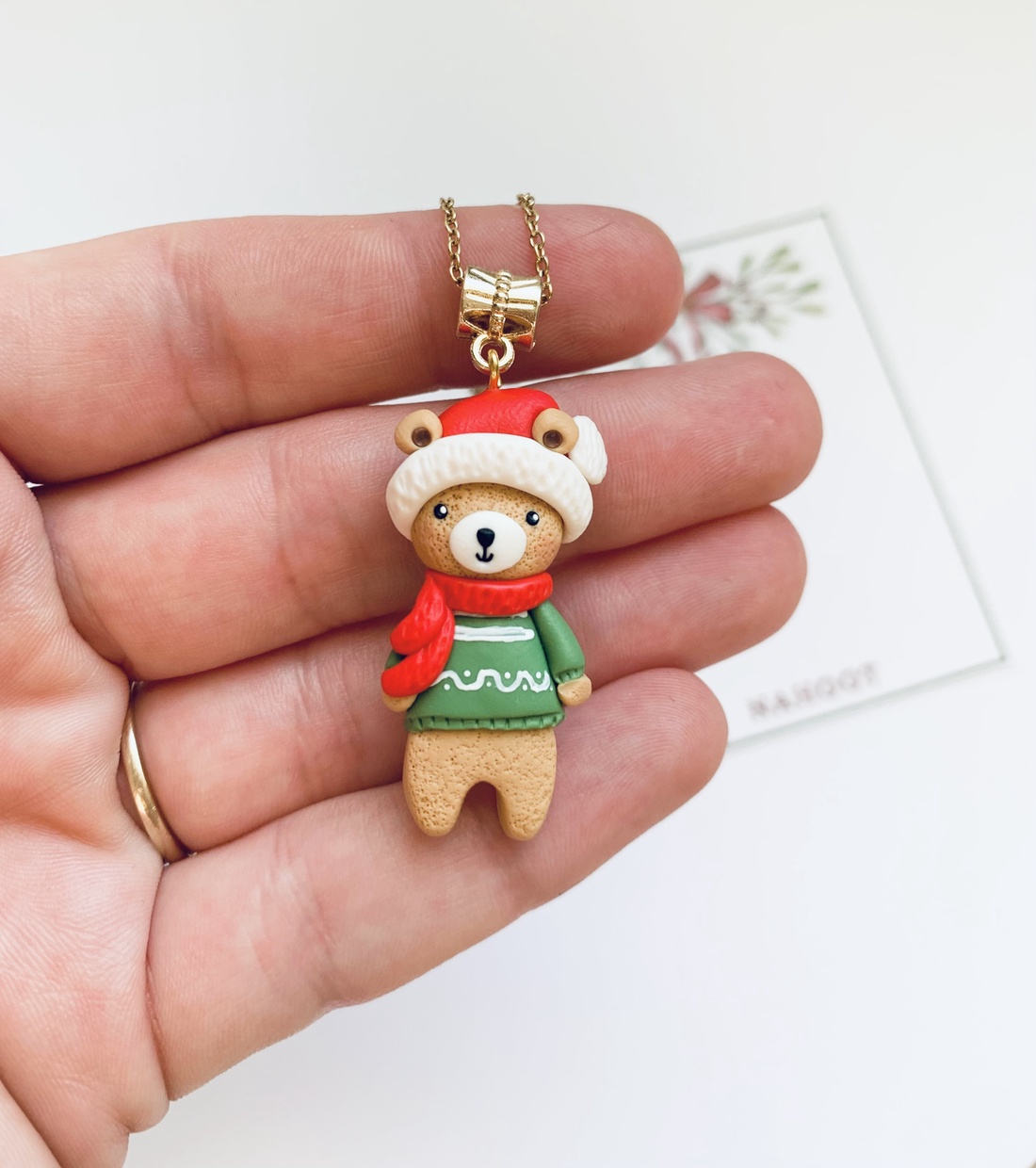 Colier Winter Bear - crăciun - cadouri de moș crăciun - cadouri de moș crăciun - Artynos.ro