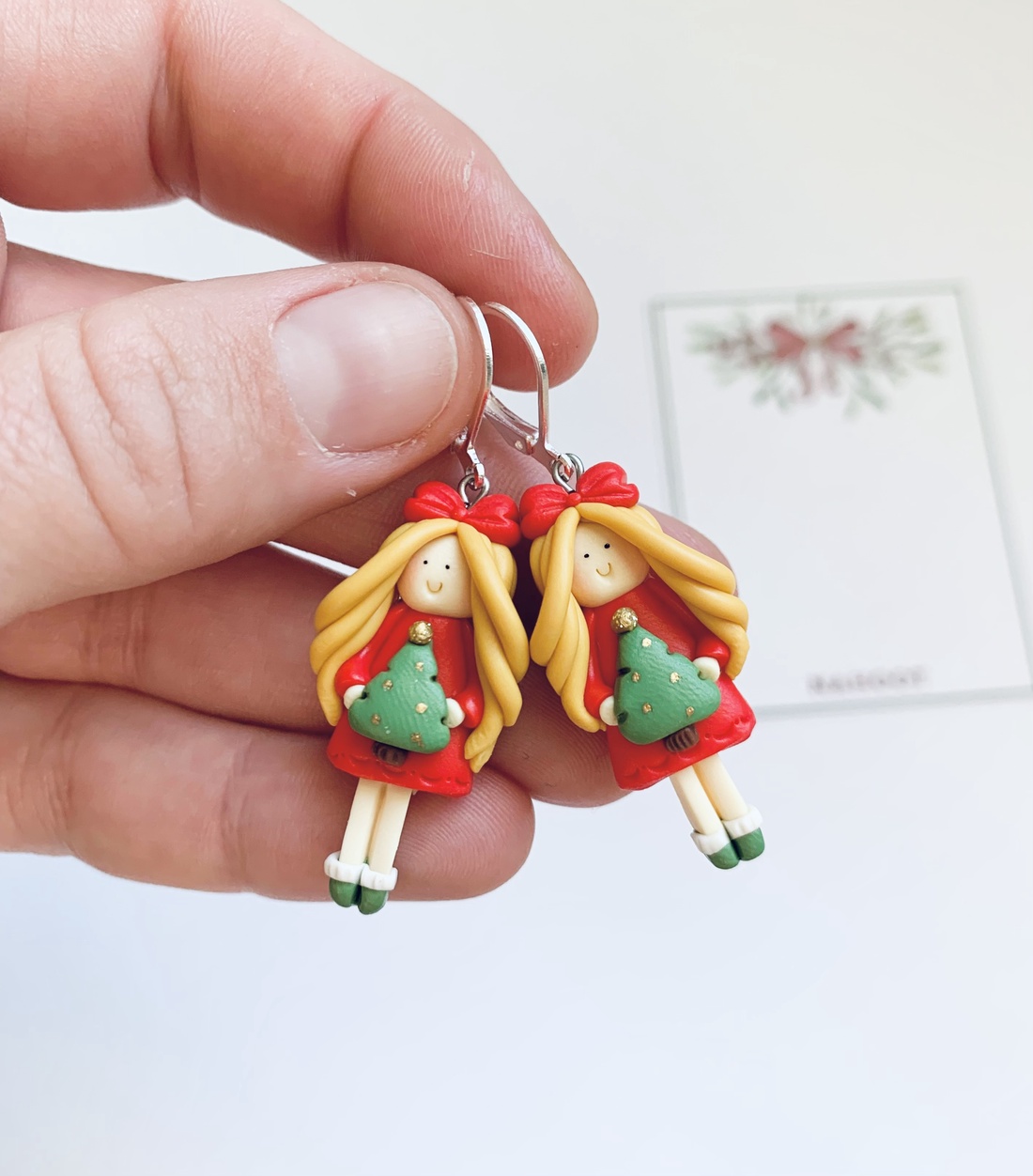 Cercei Winter Dolls - crăciun - cadouri de moș crăciun - cadouri de moș crăciun - Artynos.ro