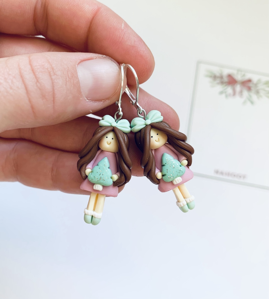 Cercei Winter Dolls - crăciun - cadouri de moș crăciun - cadouri de moș crăciun - Artynos.ro