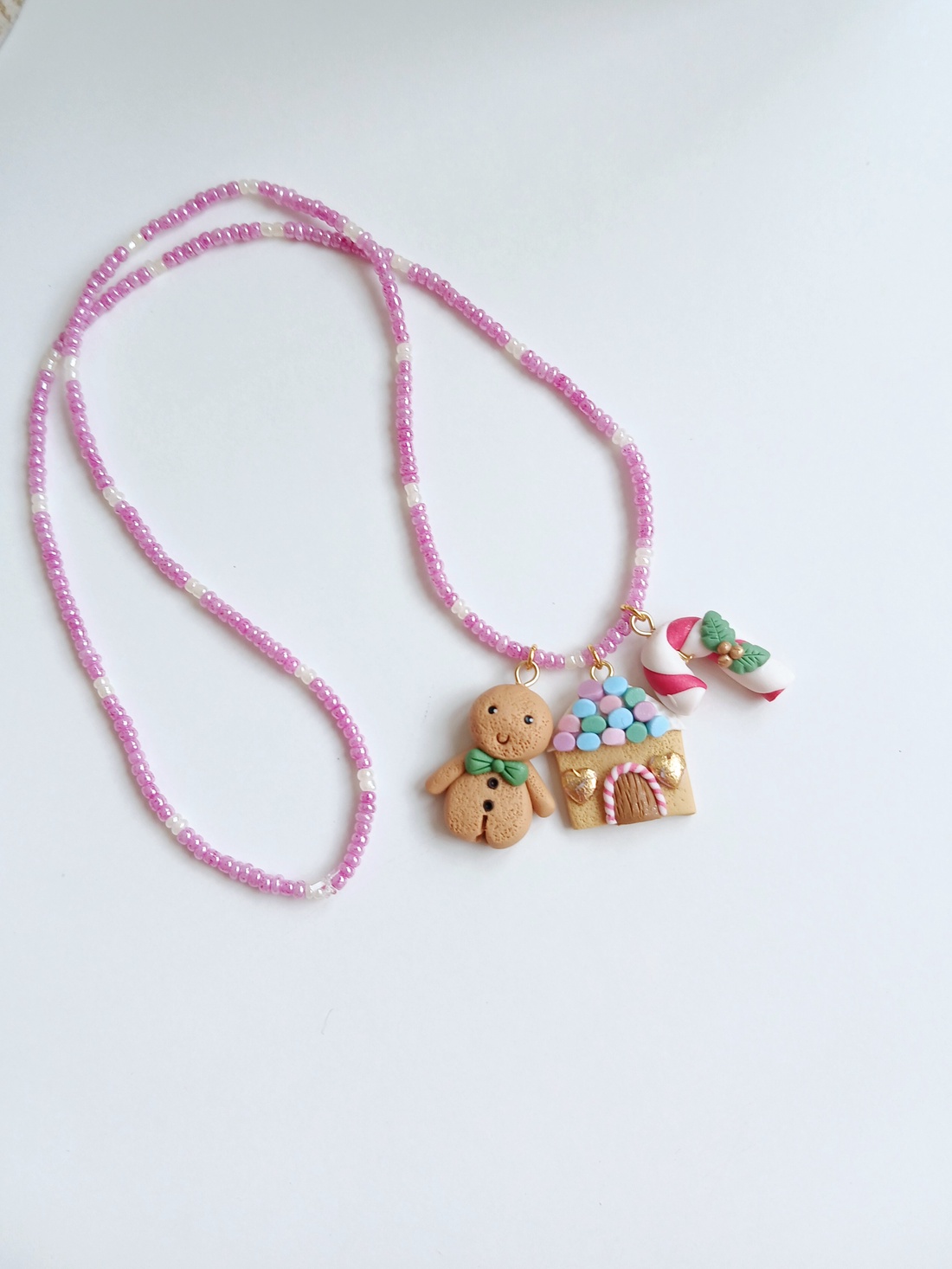 Colier Turtă Dulce - crăciun - cadouri de moș crăciun - cadouri de moș crăciun - Artynos.ro