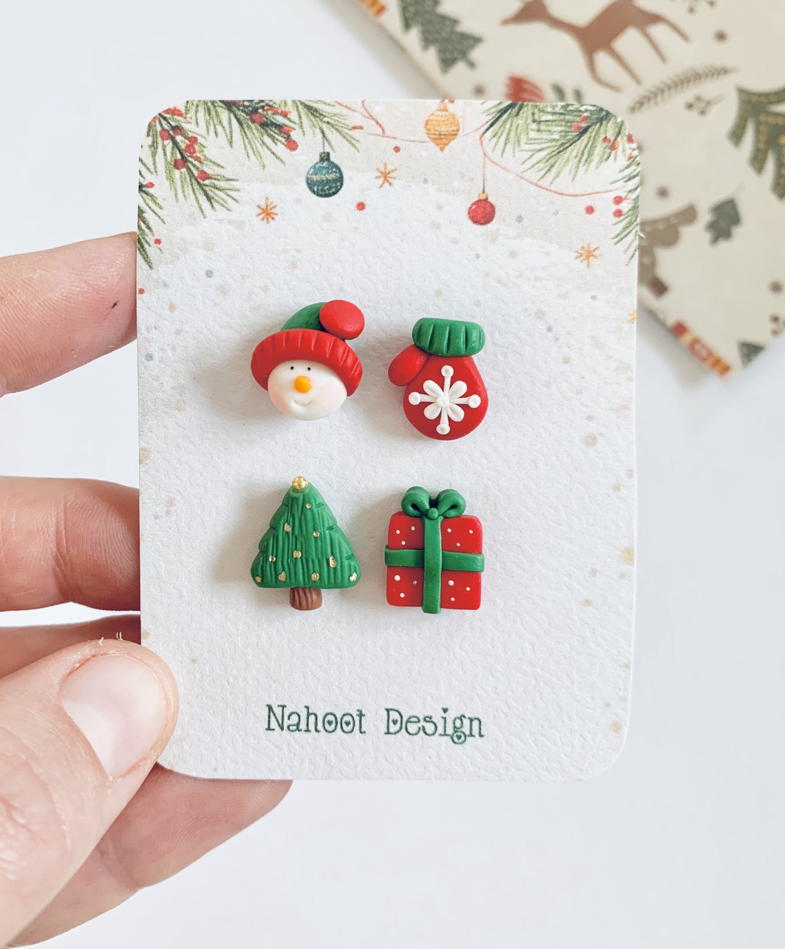  Set cercei Happy Christmas - crăciun - cadouri de moș crăciun - cadouri de moș crăciun - Artynos.ro