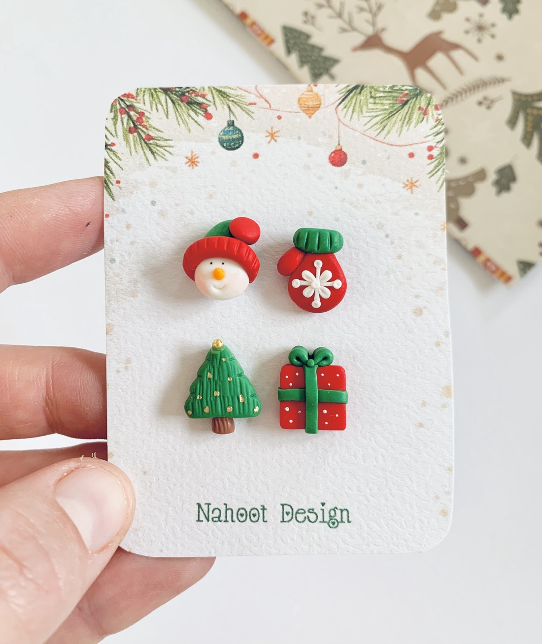  Set cercei Happy Christmas - crăciun - cadouri de moș crăciun - cadouri de moș crăciun - Artynos.ro