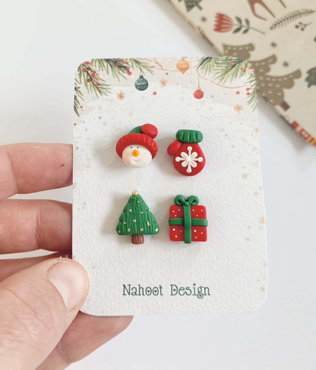  Set cercei Happy Christmas - crăciun - cadouri de moș crăciun - cadouri de moș crăciun - Artynos.ro