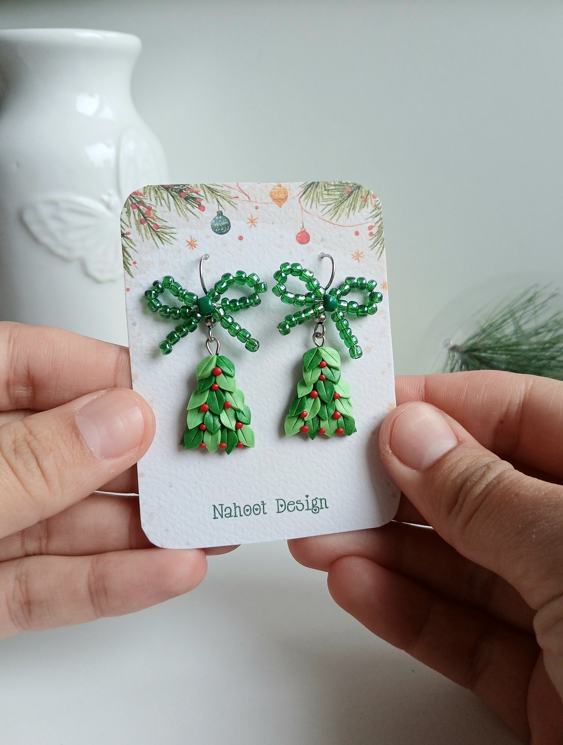 Cercei Braduti - crăciun - cadouri de moș crăciun - cadouri de moș crăciun - Artynos.ro