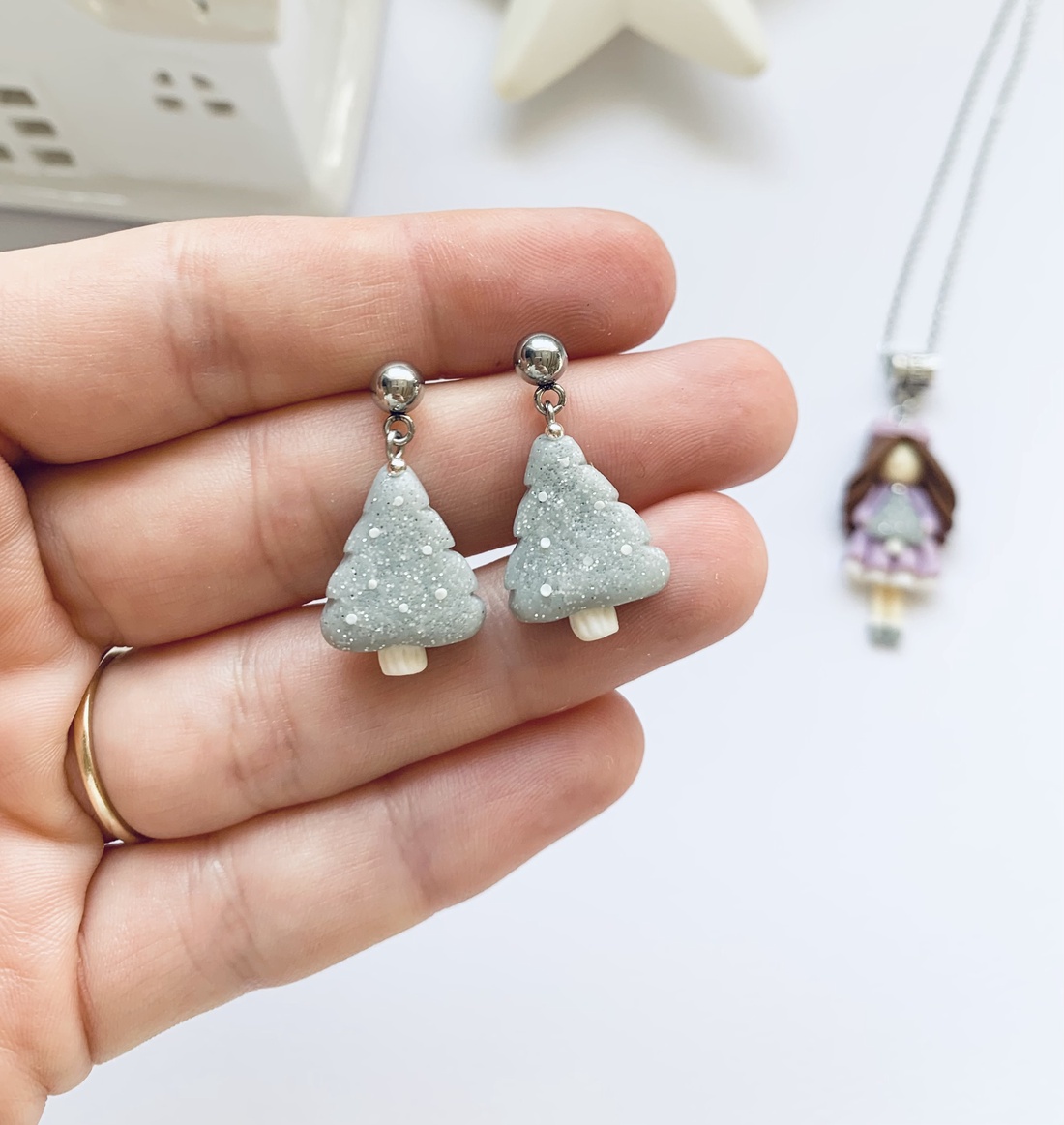  Set cercei si colier Winter Feeria - crăciun - cadouri de moș crăciun - cadouri de moș crăciun - Artynos.ro