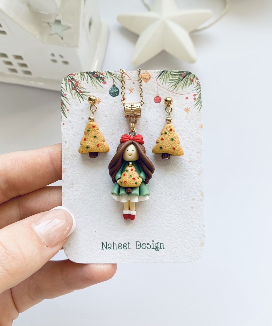  Set cercei si colier Winter Feeria - crăciun - cadouri de moș crăciun - cadouri de moș crăciun - Artynos.ro