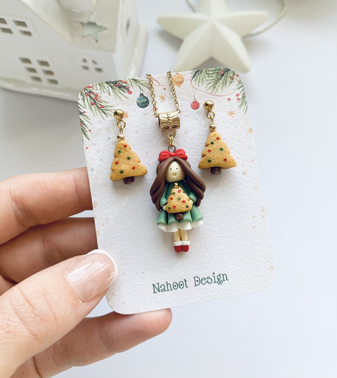  Set cercei si colier Winter Feeria - crăciun - cadouri de moș crăciun - cadouri de moș crăciun - Artynos.ro