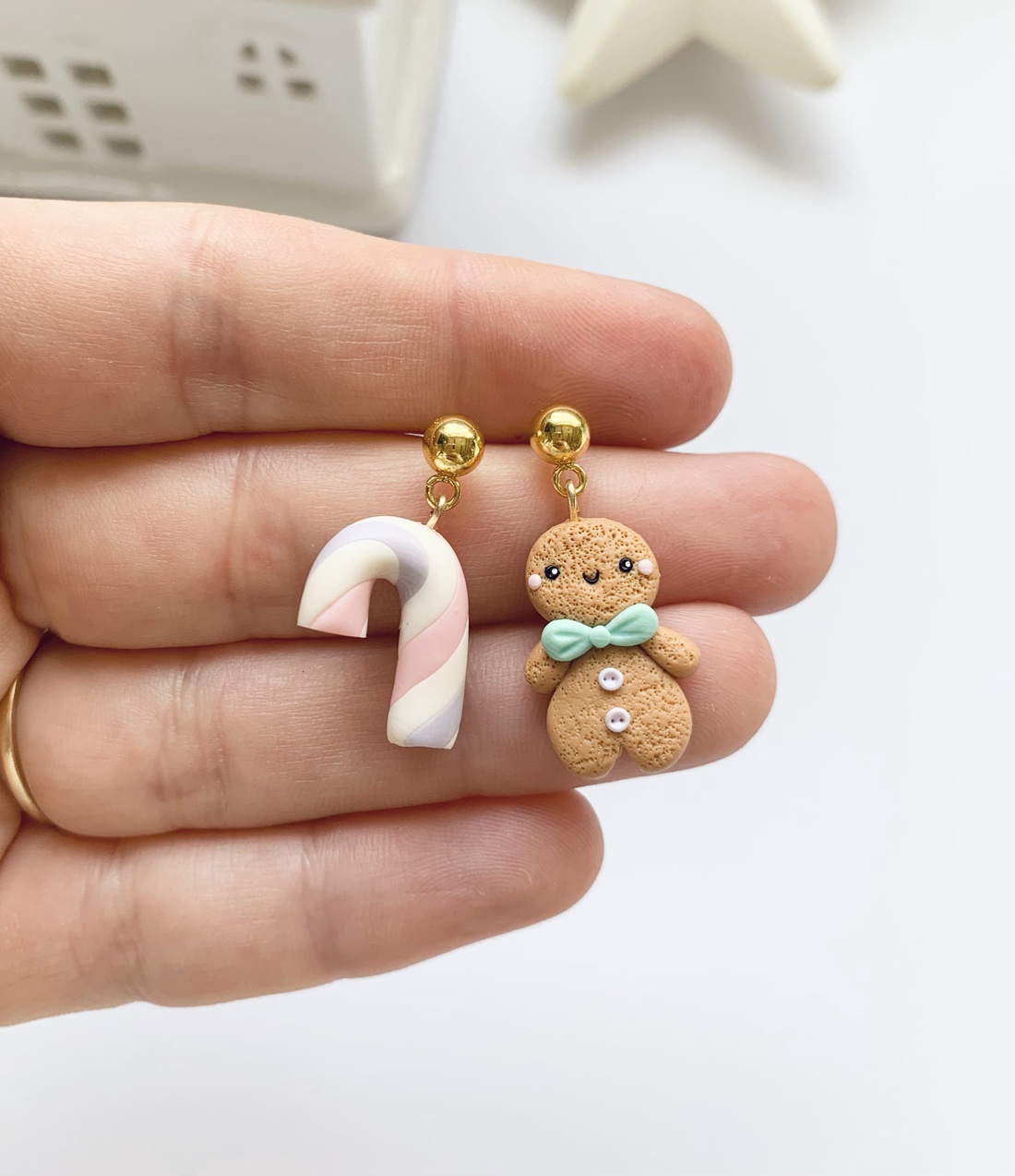 Cercei Gingerbread Feeria - crăciun - cadouri de moș crăciun - cadouri de moș crăciun - Artynos.ro