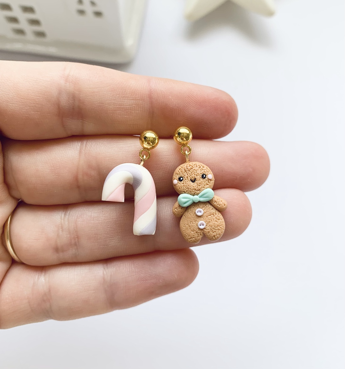 Cercei Gingerbread Feeria - crăciun - cadouri de moș crăciun - cadouri de moș crăciun - Artynos.ro