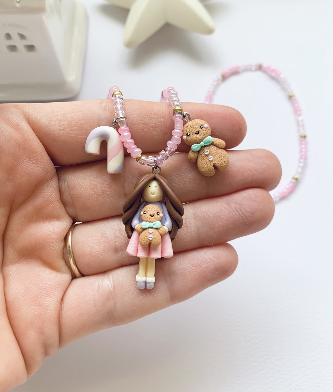 Colier Gingerbread Feeria - crăciun - cadouri de moș crăciun - cadouri de moș crăciun - Artynos.ro