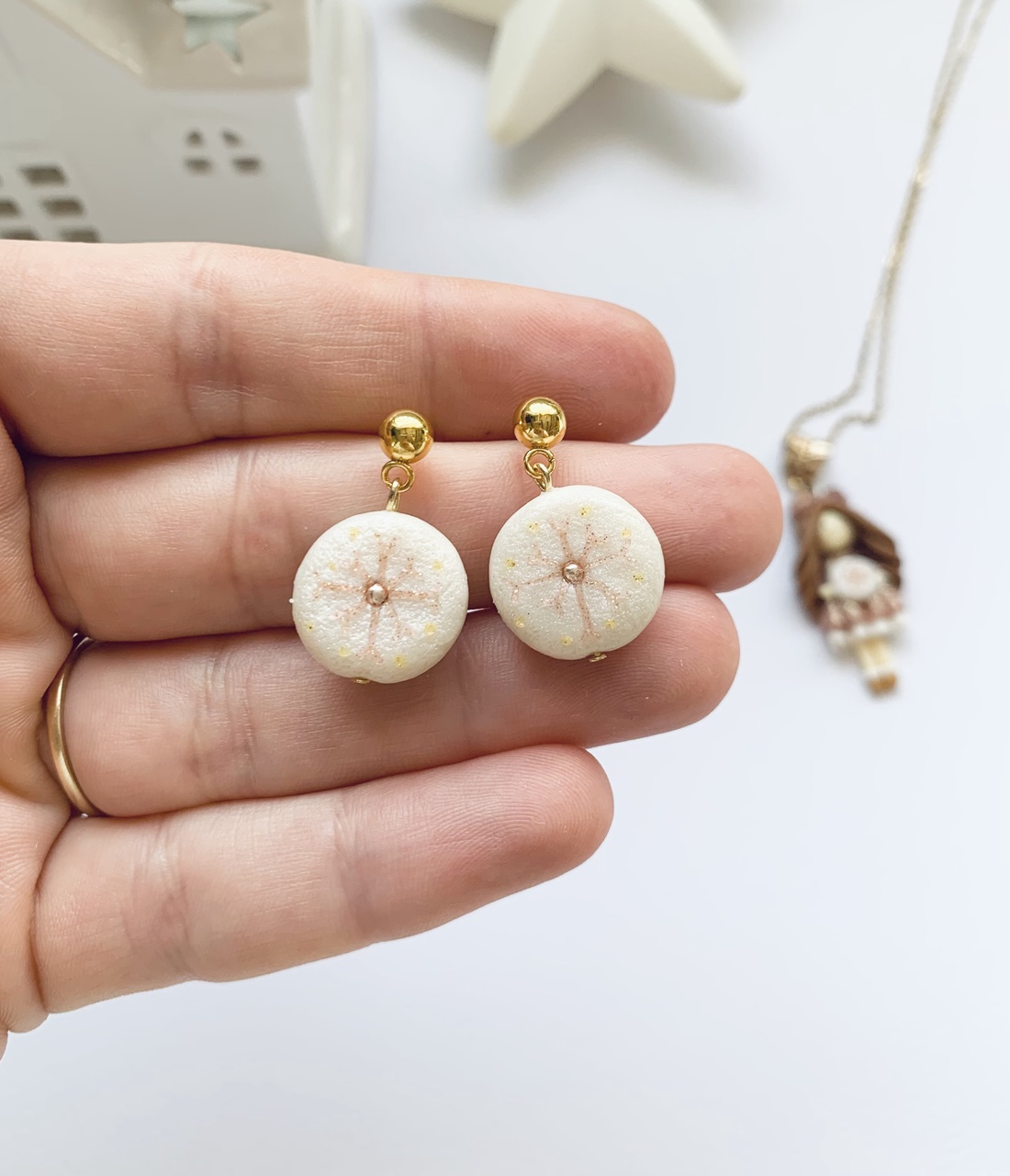  Set cercei si colier Snowflake magic - crăciun - cadouri de moș crăciun - cadouri de moș crăciun - Artynos.ro