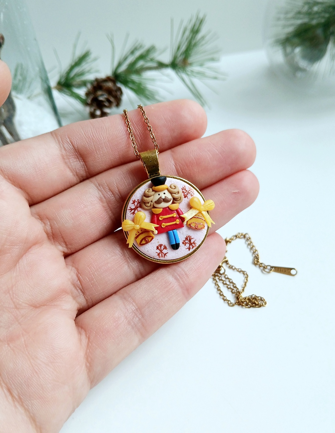 Colier Craciun - crăciun - cadouri de moș crăciun - cadouri de moș crăciun - Artynos.ro