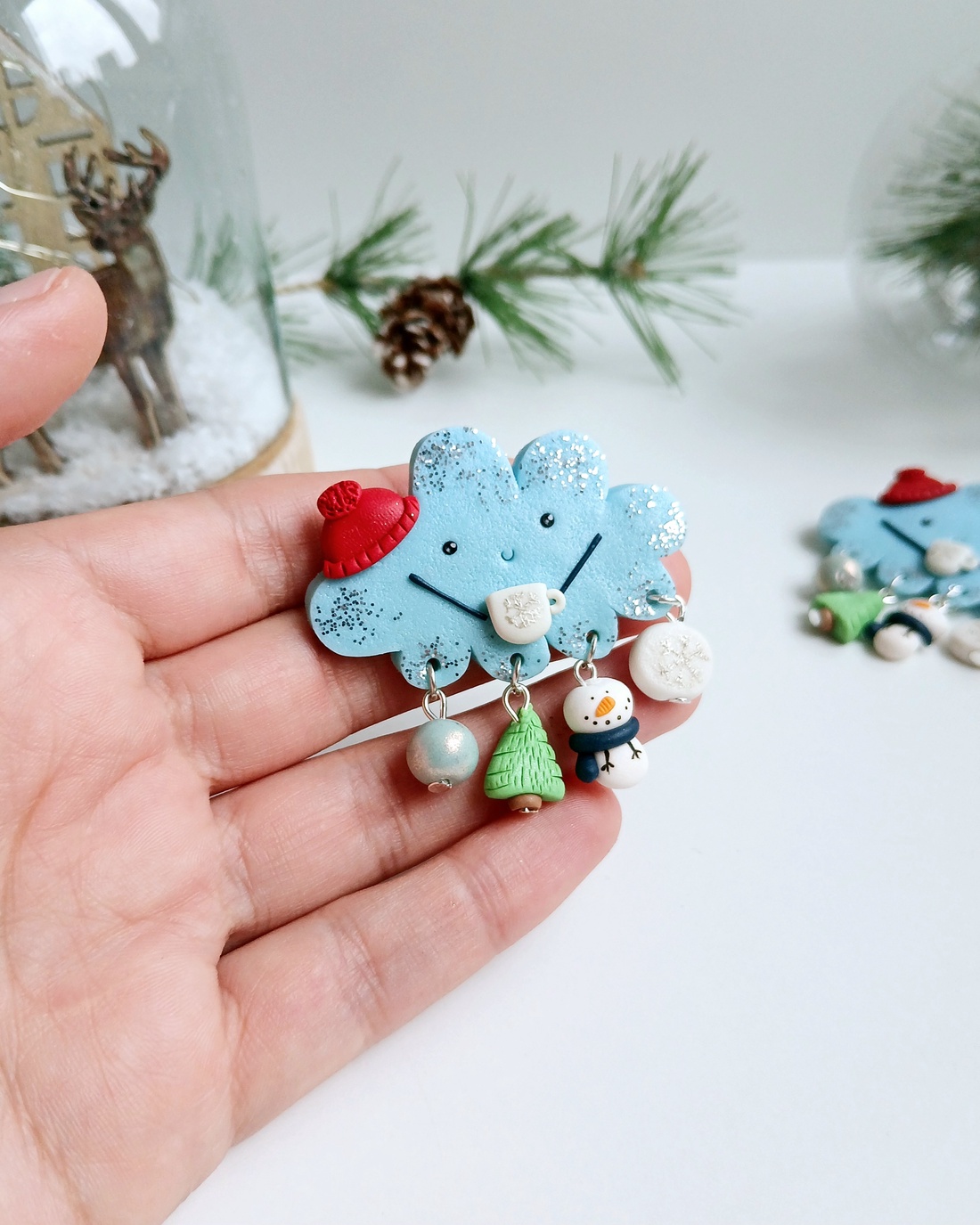 Brosa Norisor - crăciun - cadouri de moș crăciun - cadouri de moș crăciun - Artynos.ro