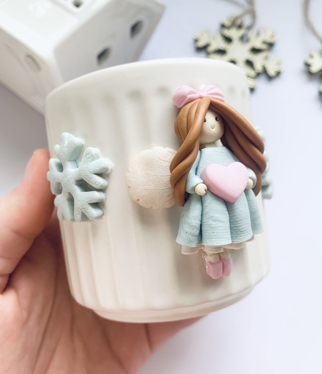 Suport lumanare Angelic Fairy - crăciun - cadouri de moș crăciun - cadouri de moș crăciun - Artynos.ro