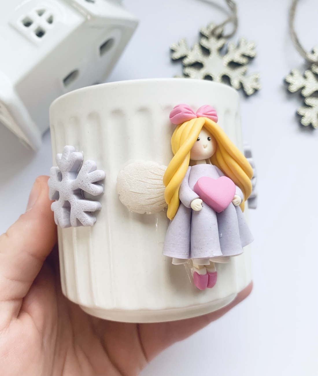 Suport lumanare Angelic Fairy - crăciun - cadouri de moș crăciun - cadouri de moș crăciun - Artynos.ro