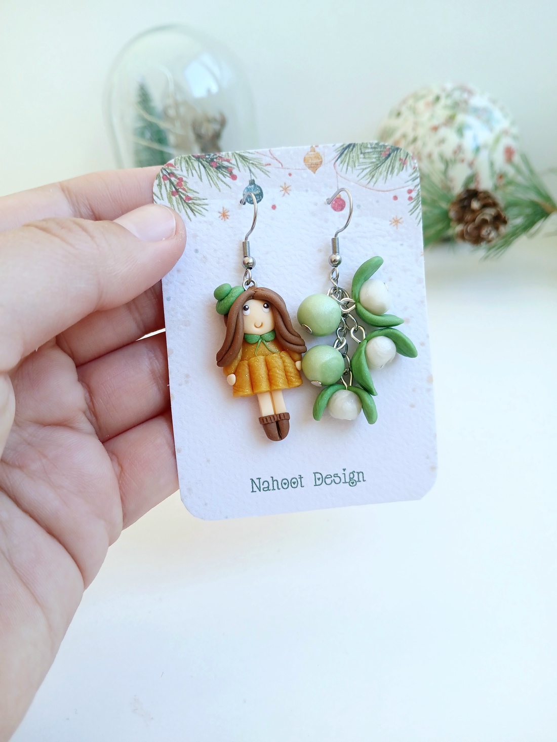 Cercei Vâsc - crăciun - cadouri de moș crăciun - cadouri de moș crăciun - Artynos.ro