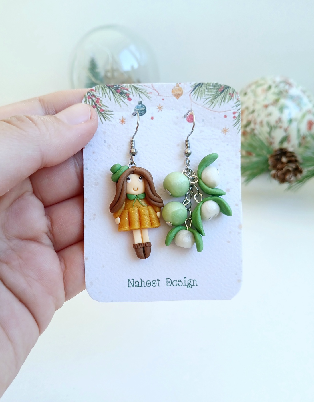 Cercei Vâsc - crăciun - cadouri de moș crăciun - cadouri de moș crăciun - Artynos.ro