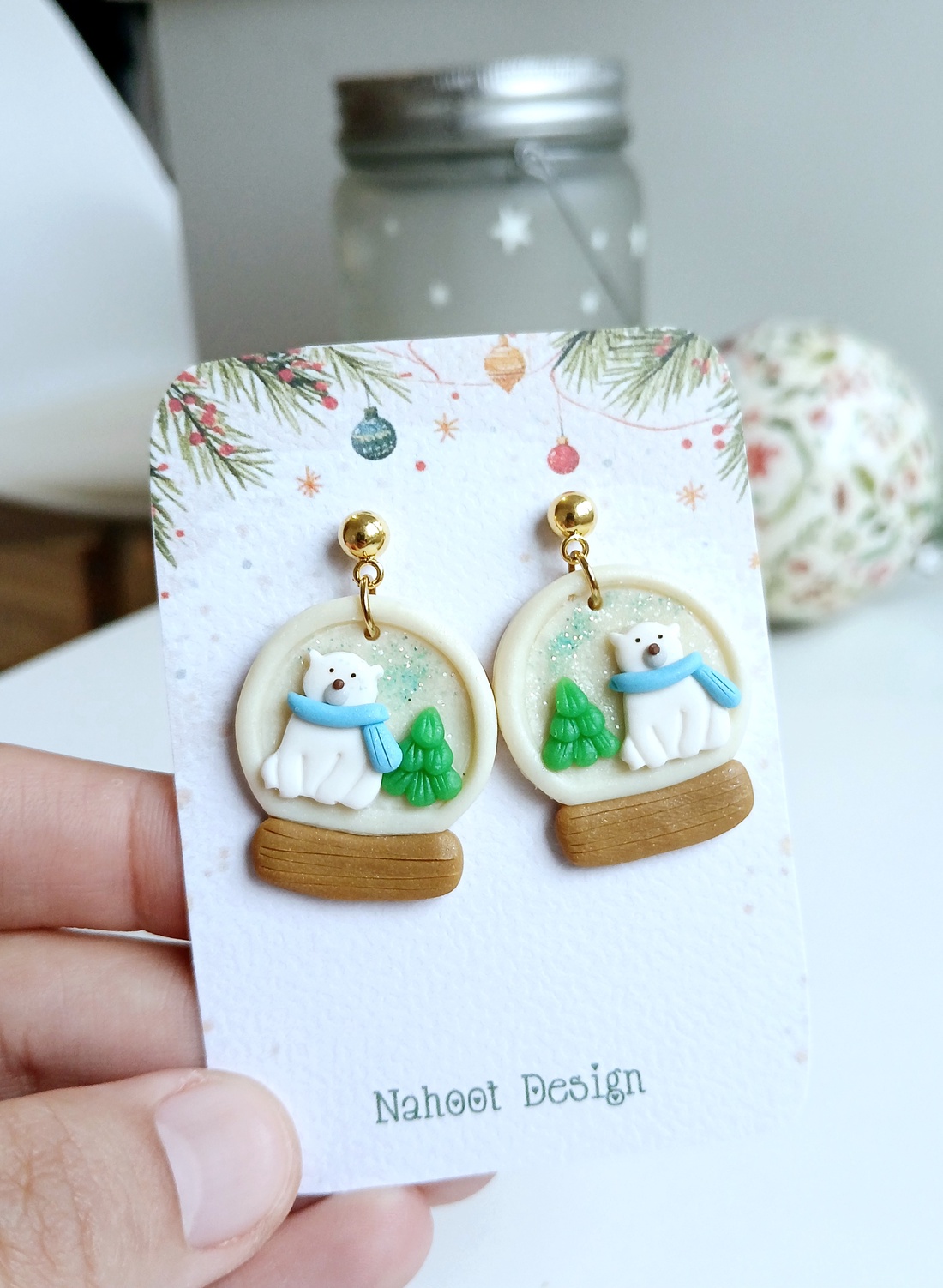 Cercei Globuri - crăciun - cadouri de moș crăciun - cadouri de moș crăciun - Artynos.ro