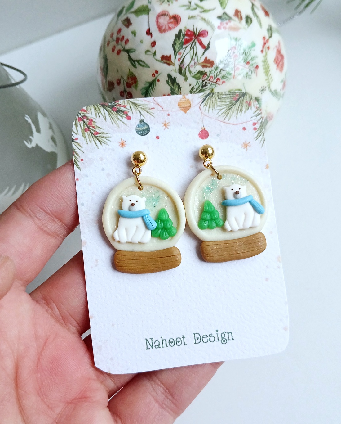 Cercei Globuri - crăciun - cadouri de moș crăciun - cadouri de moș crăciun - Artynos.ro