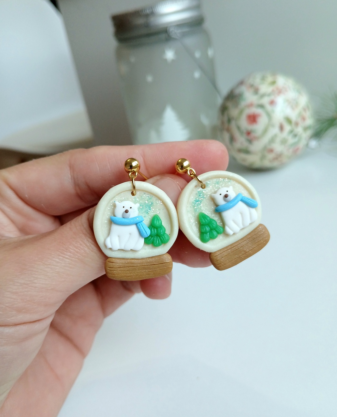 Cercei Globuri - crăciun - cadouri de moș crăciun - cadouri de moș crăciun - Artynos.ro