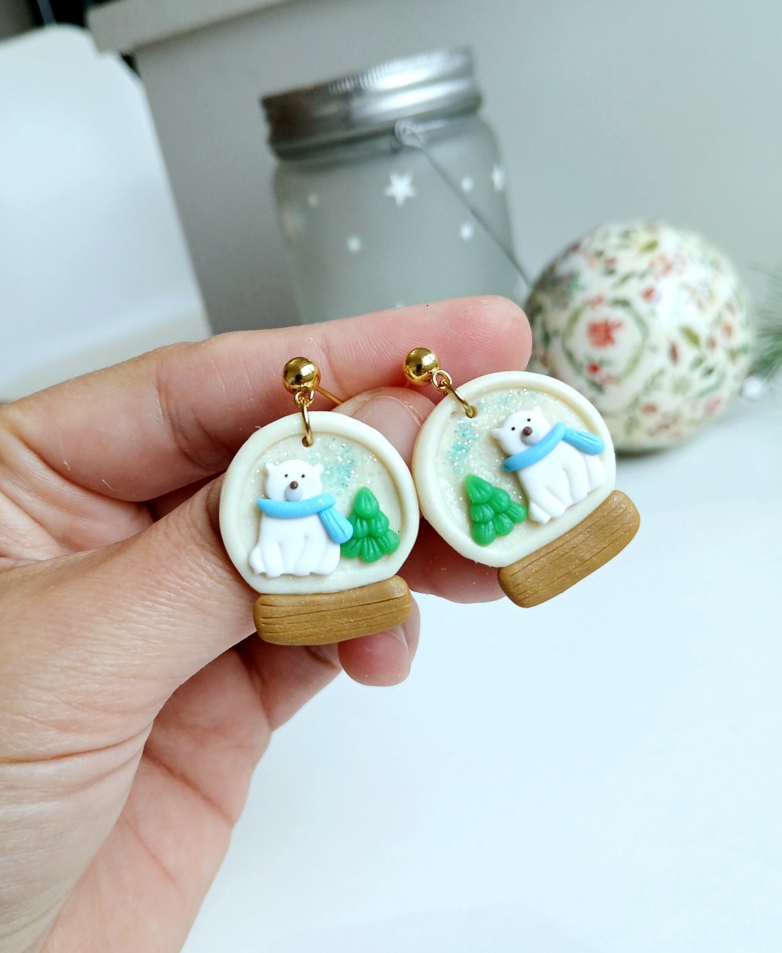 Cercei Globuri - crăciun - cadouri de moș crăciun - cadouri de moș crăciun - Artynos.ro