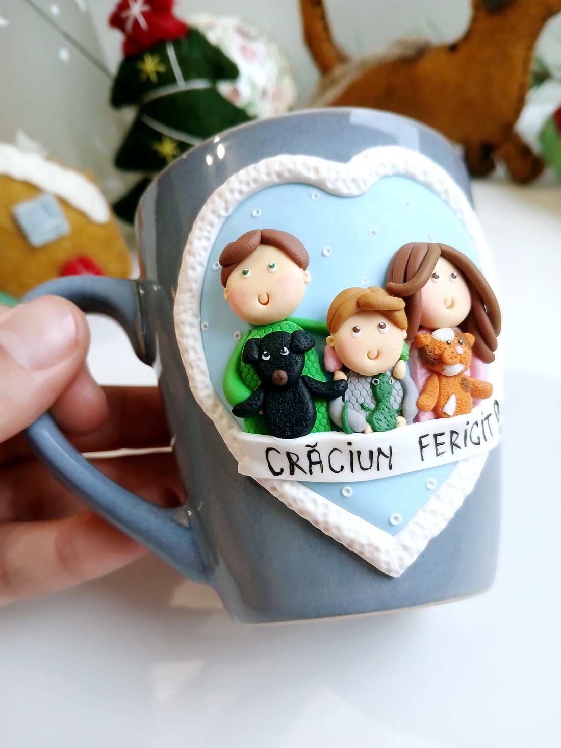 Accesoriu cana personalizată - crăciun - cadouri de moș crăciun - cadouri de moș crăciun - Artynos.ro