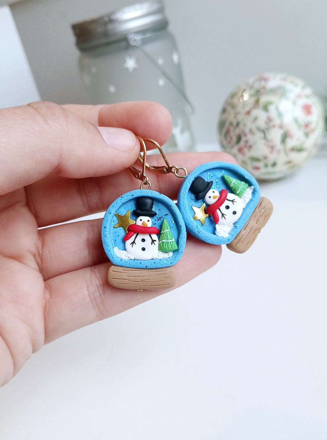 Cercei Globuri - crăciun - cadouri de moș crăciun - cadouri de moș crăciun - Artynos.ro