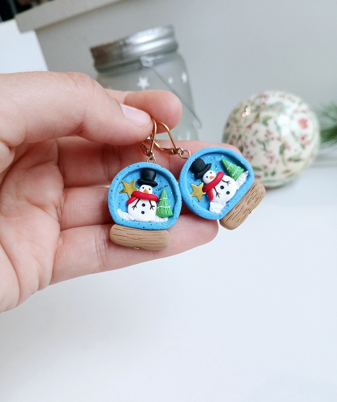 Cercei Globuri - crăciun - cadouri de moș crăciun - cadouri de moș crăciun - Artynos.ro