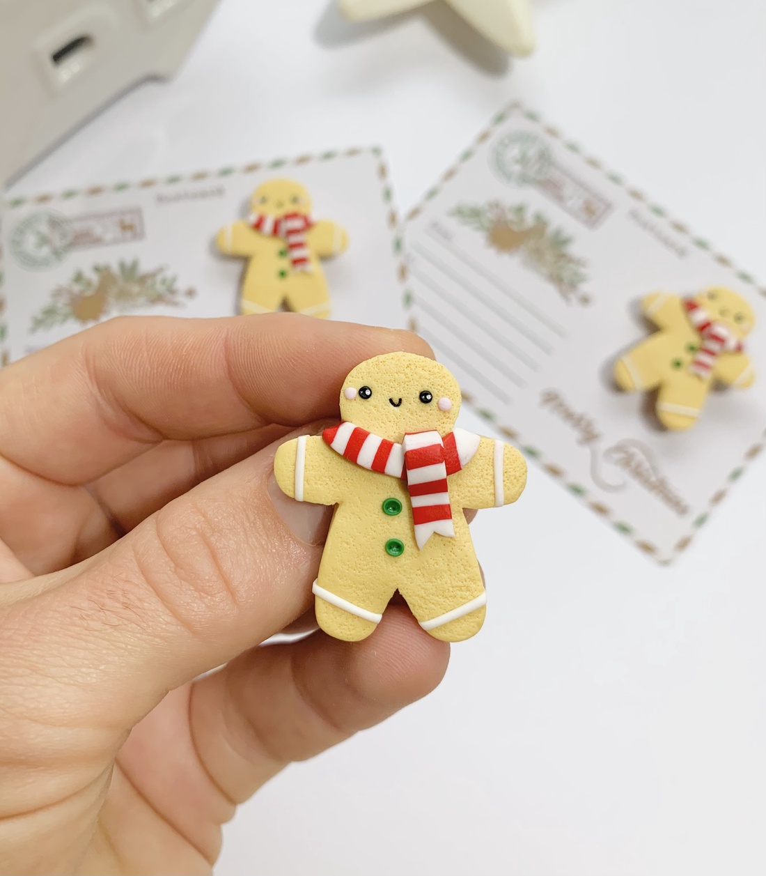 Brosa Gingerbread man - crăciun - cadouri de moș crăciun - cadouri de moș crăciun - Artynos.ro